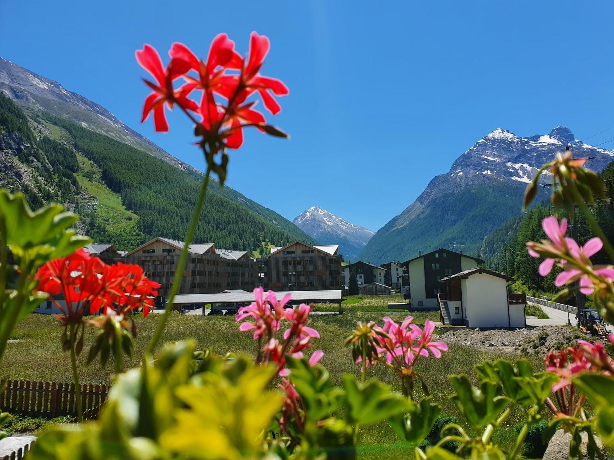 Haus Artemis Lägenhet Saas-Grund Exteriör bild